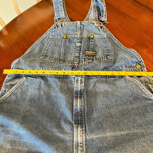 VTG Oshkosh BGosh Overalls Men's 42x30 Bibs Sanforized Union Made Vestbak USA - Picture 2 of 11